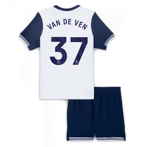 Dres Tottenham Hotspur Micky van de Ven #37 Domaci za djecu 2024-25 Kratak Rukav (+ kratke hlače)